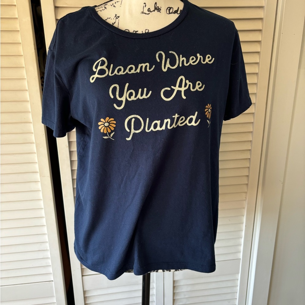Fifth Sun XL Bloom Where You Are Planted Tee Shirt